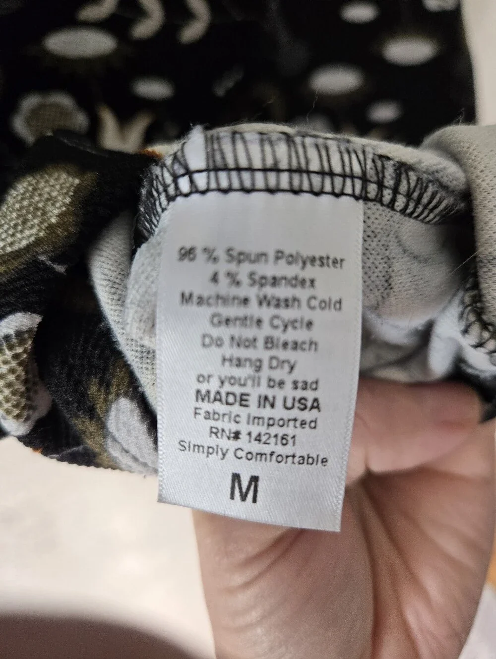 LuLaRoe Black Floral Skirt